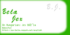 bela jex business card